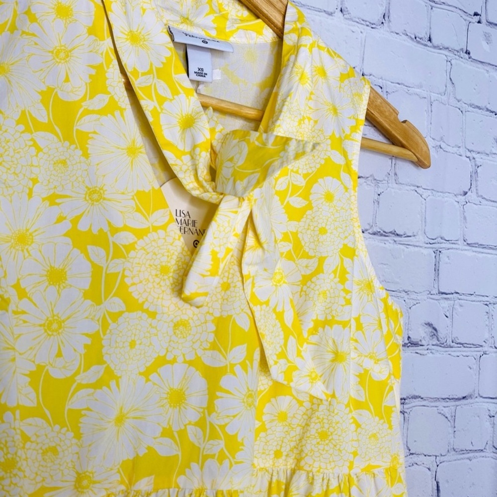 Lisa Marie Fernandez Bright Yellow Floral Dress